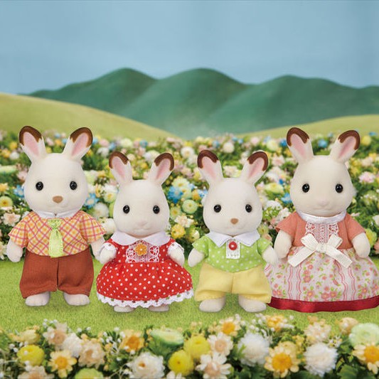 Sylvanian Families 5655 - Chocolate Rabbit Family (new)