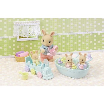 Sylvanian Families 5707 - Triplets Baby Bathtime Set
