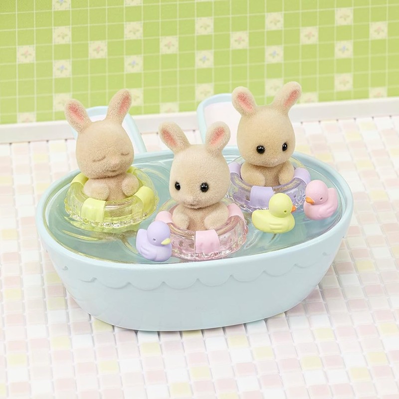 Sylvanian Families 5707 - Triplets Baby Bathtime Set