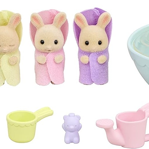 Sylvanian Families 5707 - Triplets Baby Bathtime Set