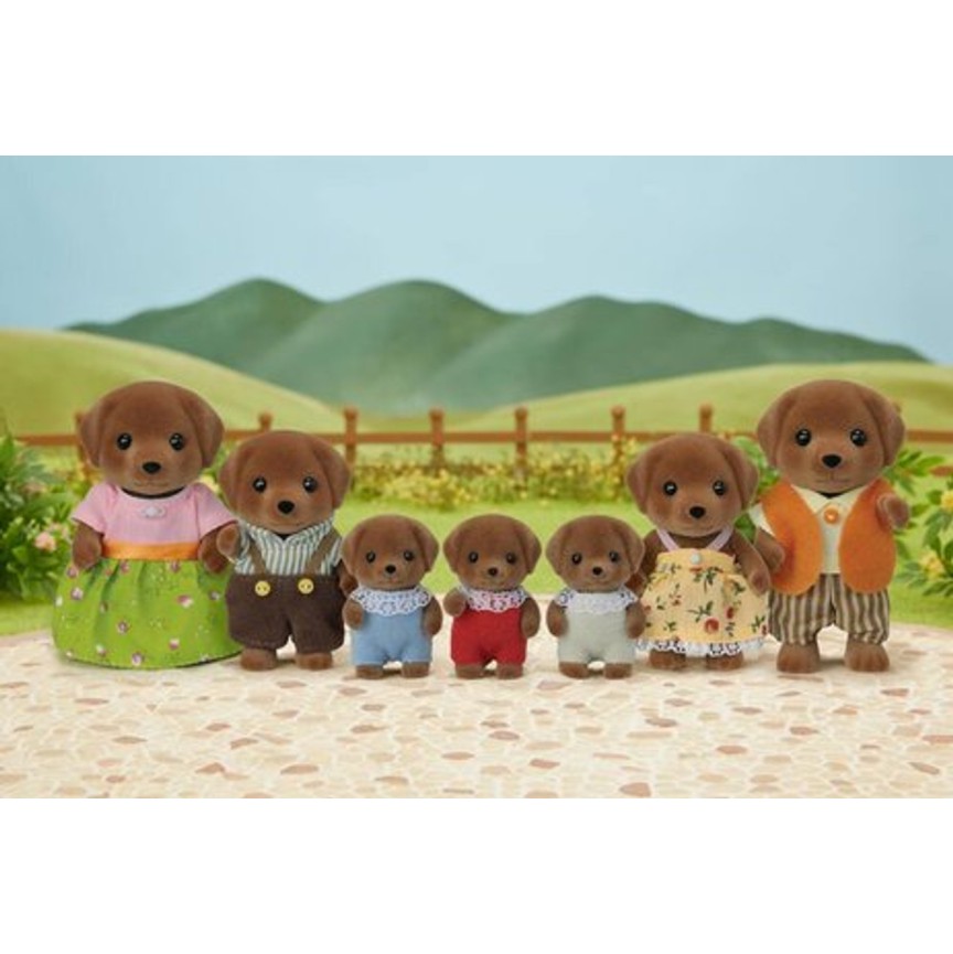 Sylvanian Families 5730 - Chocolate Labrador Family