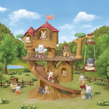 Sylvanian Families 5668 - Adventure Tree House Gift Set Camping Edition
