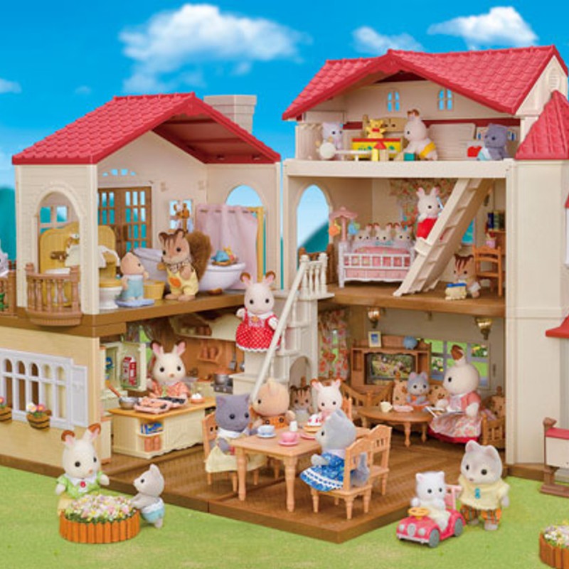 Sylvanian Families 5708 - Red Roof Country Home with Attic Starter Set
