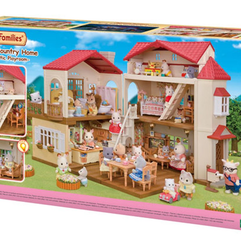 Sylvanian Families 5708 - Red Roof Country Home with Attic Starter Set