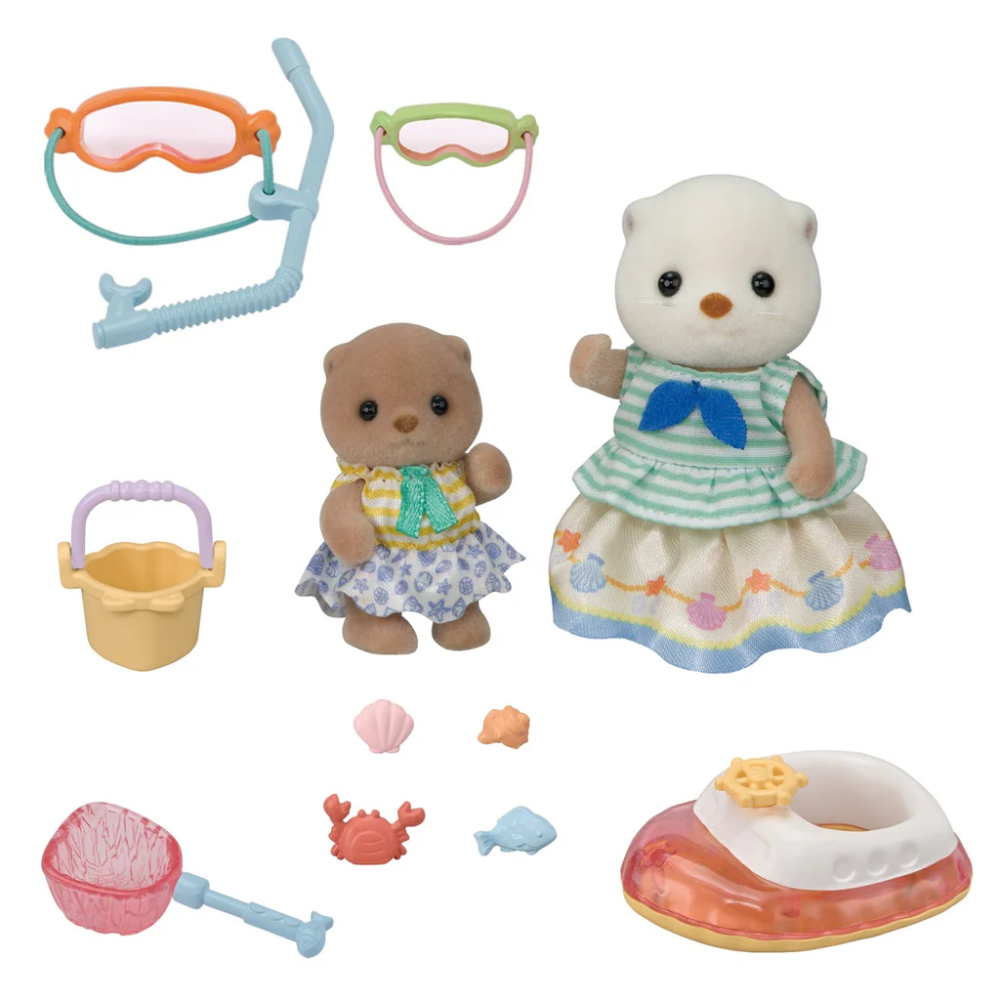 Sylvanian Families 5804 - Sea Otter Sisters Splashy Snorkel Set