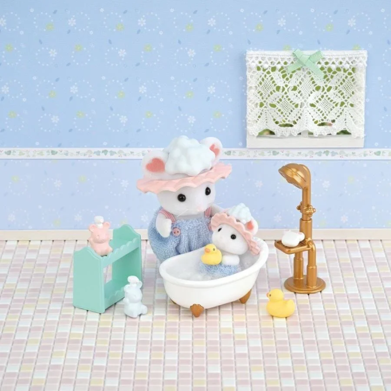 Sylvanian Families 5805 - Bath Time Bubble Siblings 