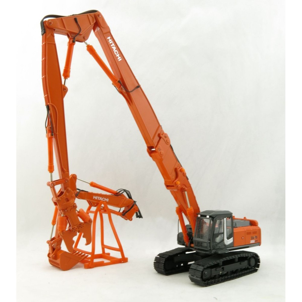 SHINSEI - Hitachi 350 LC K Excavator with High Reach Demolition Crusher and 2nd Boom with Bucket 1:50