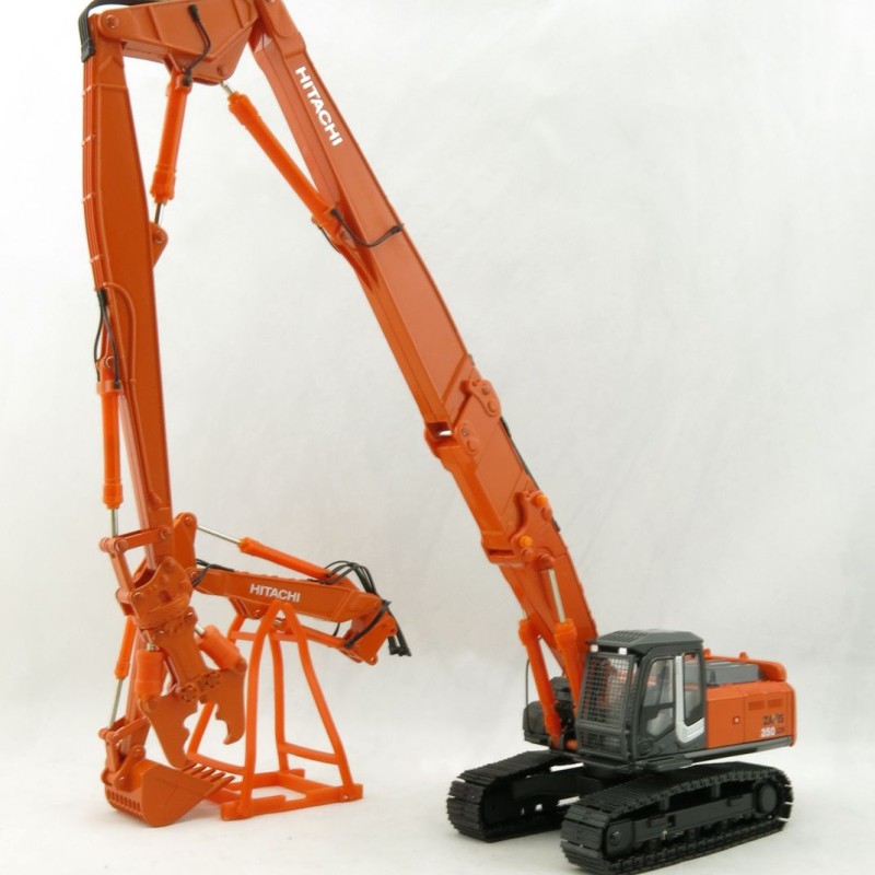 SHINSEI - Hitachi 350 LC K Excavator with High Reach Demolition Crusher and 2nd Boom with Bucket 1:50