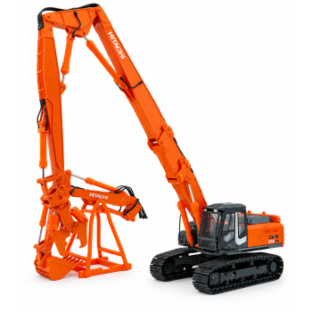 SHINSEI - Hitachi ZX350 LCK Excavator with High Reach Demolition Crusher and 2nd Boom with Bucket 1:50