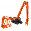 SHINSEI - Hitachi ZX350 LCK Excavator with High Reach Demolition Crusher and 2nd Boom with Bucket 1:50