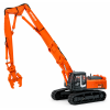 SHINSEI - Hitachi ZX350 LCK Excavator with High Reach Demolition Crusher and 2nd Boom with Bucket 1:50