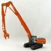 SHINSEI - Hitachi 350 LC K Excavator with High Reach Demolition Crusher and 2nd Boom with Bucket 1:50