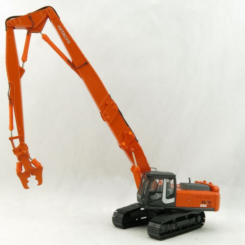 SHINSEI - Hitachi 350 LC K Excavator with High Reach Demolition Crusher and 2nd Boom with Bucket 1:50