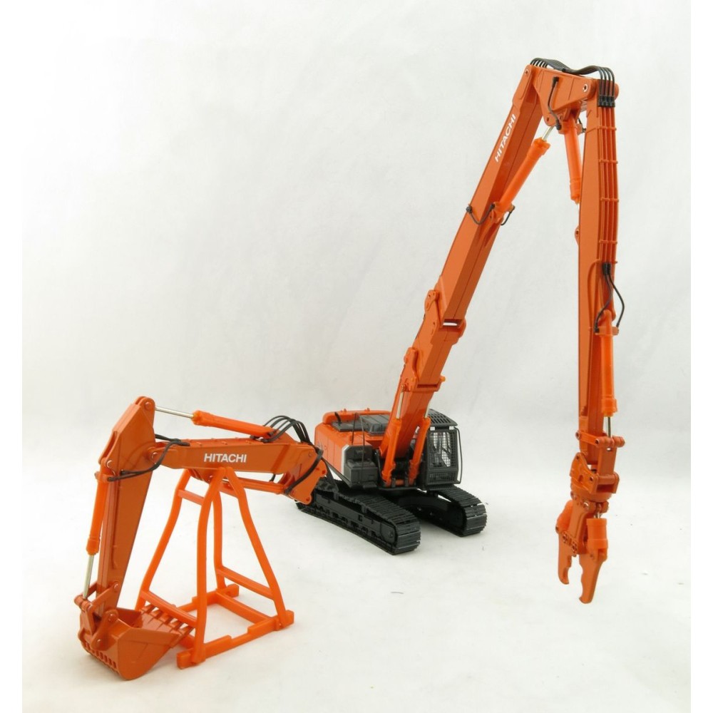 SHINSEI - Hitachi 350 LC K Excavator with High Reach Demolition Crusher and 2nd Boom with Bucket 1:50