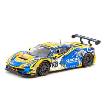 Tarmac Works Ferrari 488 GT3 No 39 Blancpain GT Series 2018 Bhirombhakdi / Van Dam 2022 HK Special Edition - Scale 1:64 