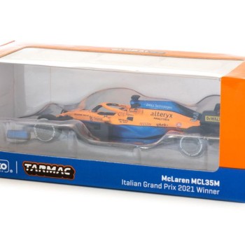Tarmac Works McLaren MCL35M - Italian Grand Prix 2021 Winner - Daniel Ricciardo - Scale 1:64