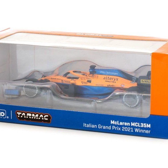 Tarmac Works McLaren MCL35M - Italian Grand Prix 2021 Winner - Daniel Ricciardo - Scale 1:64