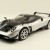 Tarmac Works - Pagani Huayra BC Grigio Mercurio Silver Black - Scale 1:64