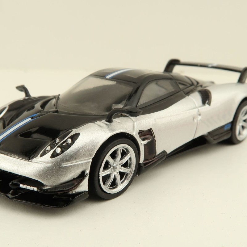 Tarmac Works - Pagani Huayra BC Grigio Mercurio Silver Black - Scale 1:64