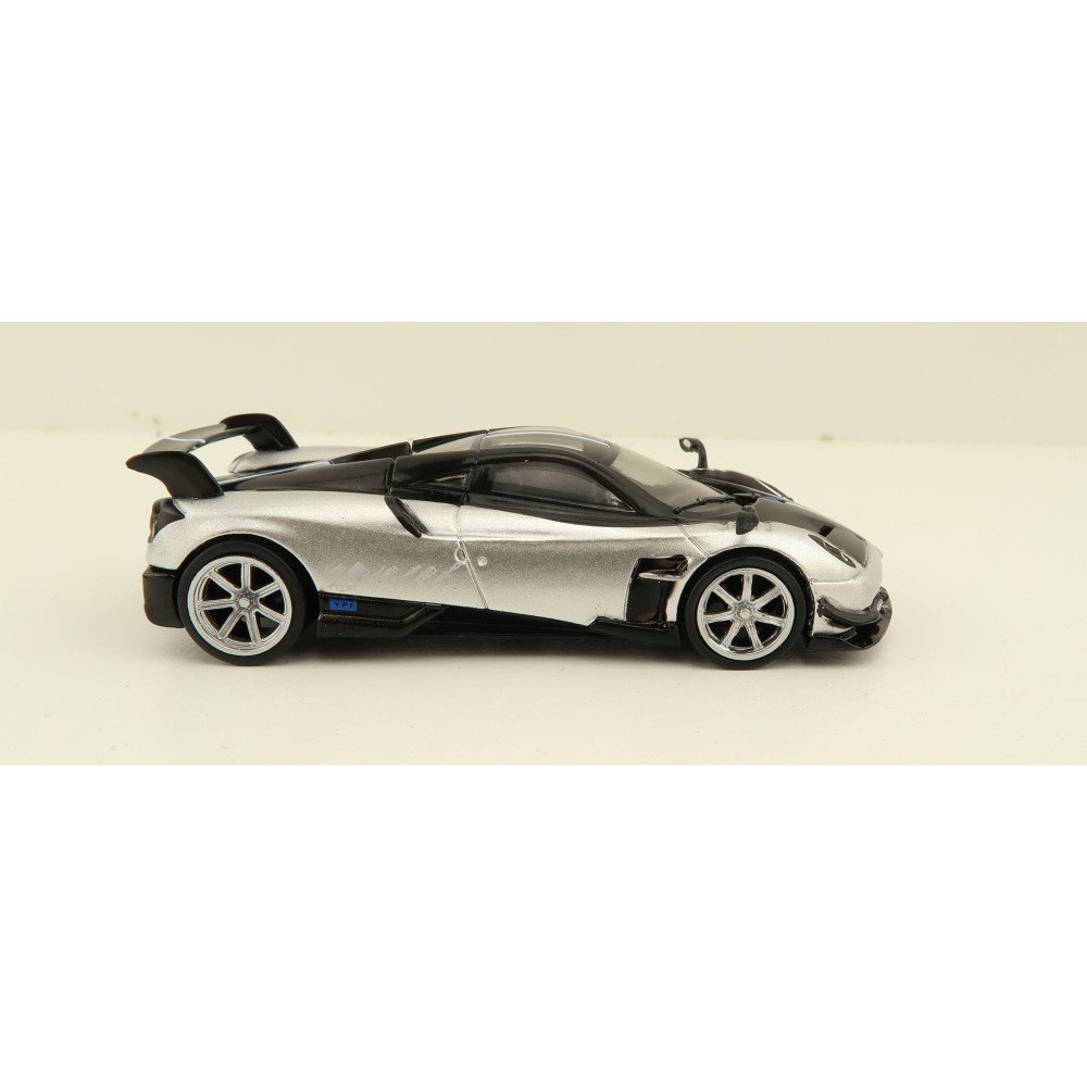 Tarmac Works - Pagani Huayra BC Grigio Mercurio Silver Black - Scale 1:64