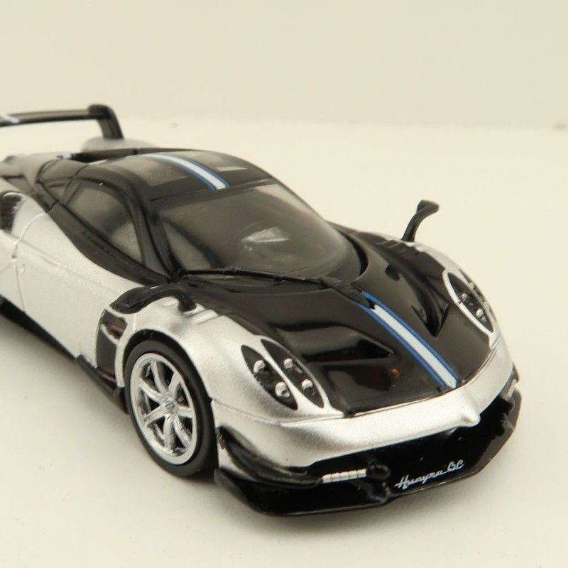 Tarmac Works - Pagani Huayra BC Grigio Mercurio Silver Black - Scale 1:64