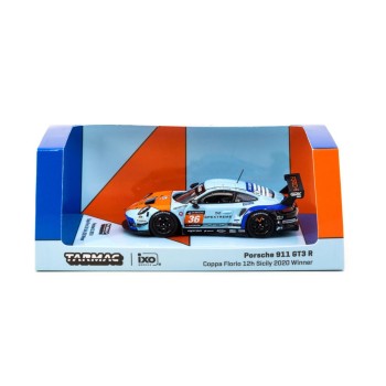 Tarmac Works Porsche 911 GT3 R - COPPA FLORIO 12H Sicily 2020 - Winner- F. Fatien / J. Grogor / M. Jaminet / R. Renauer  - Scale 1:64