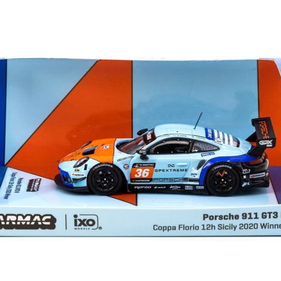 Tarmac Works Porsche 911 GT3 R - COPPA FLORIO 12H Sicily 2020 - Winner- F. Fatien / J. Grogor / M. Jaminet / R. Renauer  - Scale 1:64