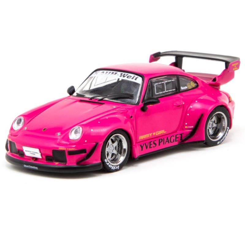 Tarmac Works - RWB 993 Porsche Yves Piaget Silver Rims China Special Edition - Scale 1:64