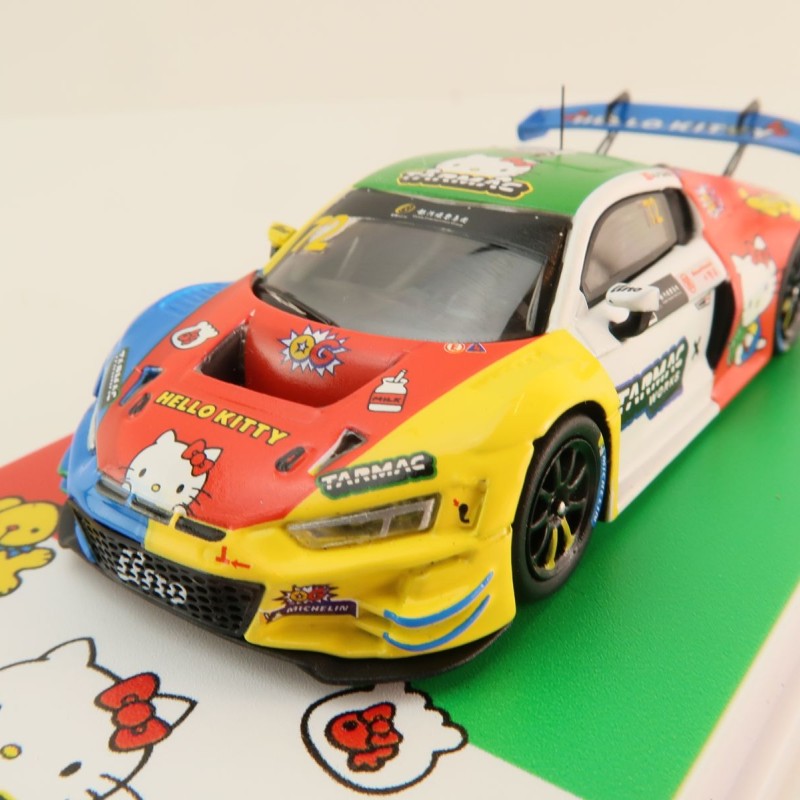 Tarmac Works T64-043-22MGP72 Audi R8 Lms GT3 Evo II Macau Gt Cup 2022 Hello Kitty - Scale 1:64