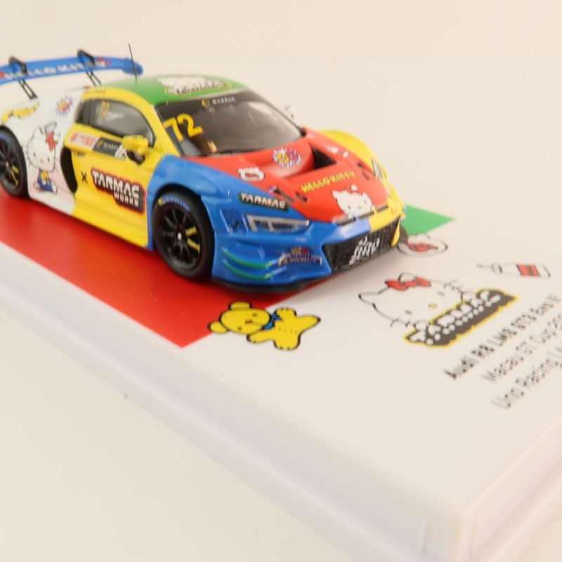 Tarmac Works T64-043-22MGP72 Audi R8 Lms GT3 Evo II Macau Gt Cup 2022 Hello Kitty - Scale 1:64