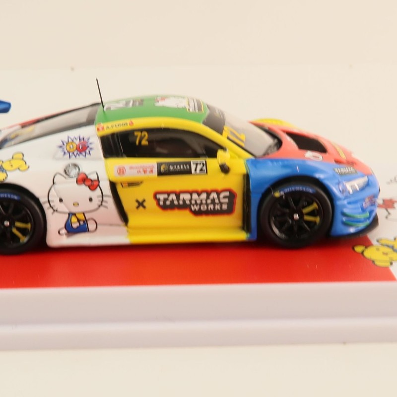 Tarmac Works T64-043-22MGP72 Audi R8 Lms GT3 Evo II Macau Gt Cup 2022 Hello Kitty - Scale 1:64