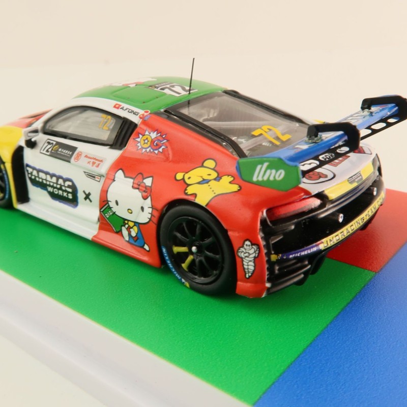 Tarmac Works T64-043-22MGP72 Audi R8 Lms GT3 Evo II Macau Gt Cup 2022 Hello Kitty - Scale 1:64