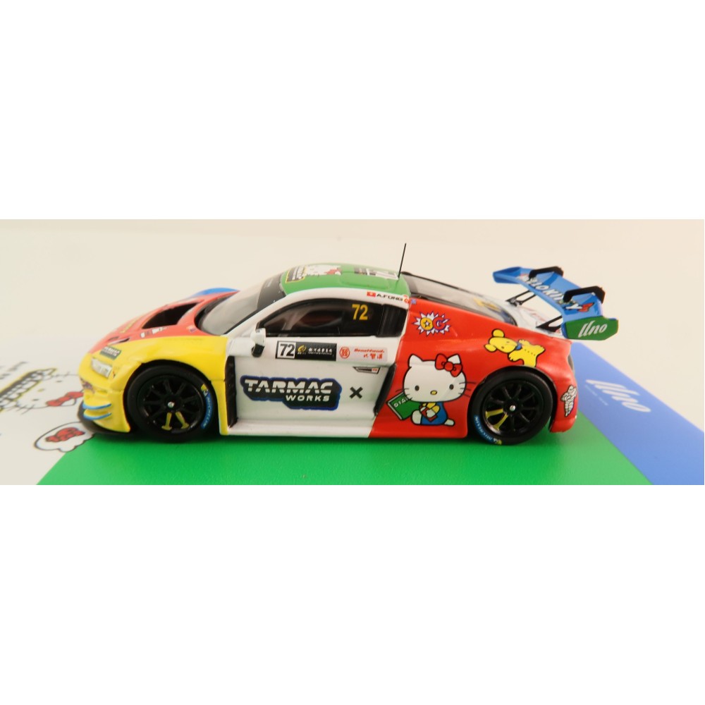 Tarmac Works T64-043-22MGP72 Audi R8 Lms GT3 Evo II Macau Gt Cup 2022 Hello Kitty - Scale 1:64