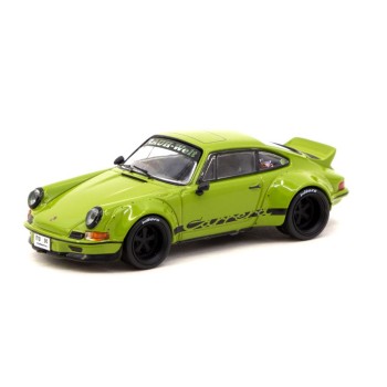 Tarmac Works TW64-046-OG Porsche RWB Back Date - Olive Green - Scale 1:64
