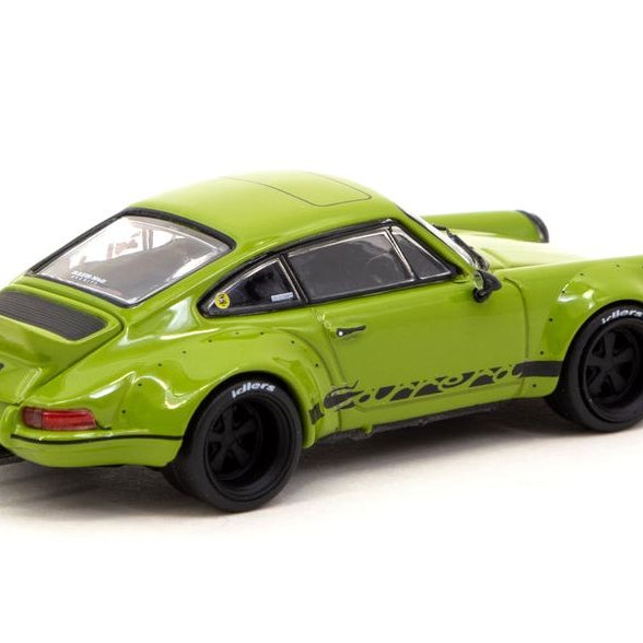 Tarmac Works TW64-046-OG Porsche RWB Back Date - Olive Green - Scale 1:64