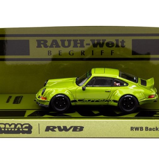 Tarmac Works TW64-046-OG Porsche RWB Back Date - Olive Green - Scale 1:64