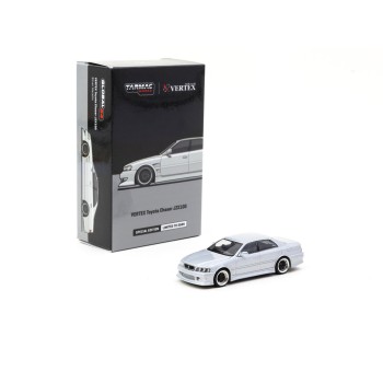 Tarmac Works VERTEX Toyota Chaser JZX100 Silver Metallic - HK Toy Car Salon 2022 Special Edition - Scale 1:64