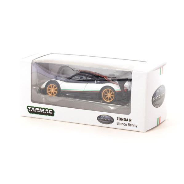 Tarmac Works T64G-TL015-WH Pagani Zonda R - Bianco Benny - Scale 1:64 