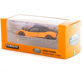 Tarmac Works T64G-TL021-OR Pagani Zonda Cinque - Arancio Saint Tropez - Scale 1:64
