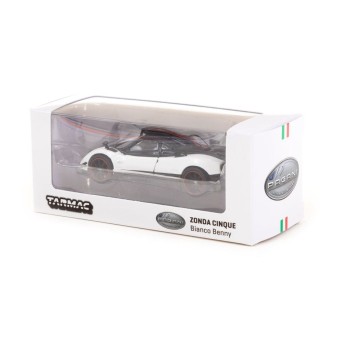 Tarmac Works T64G-TL021-WH Pagani Zonda Cinque - Bianco Benny - Scale 1:64