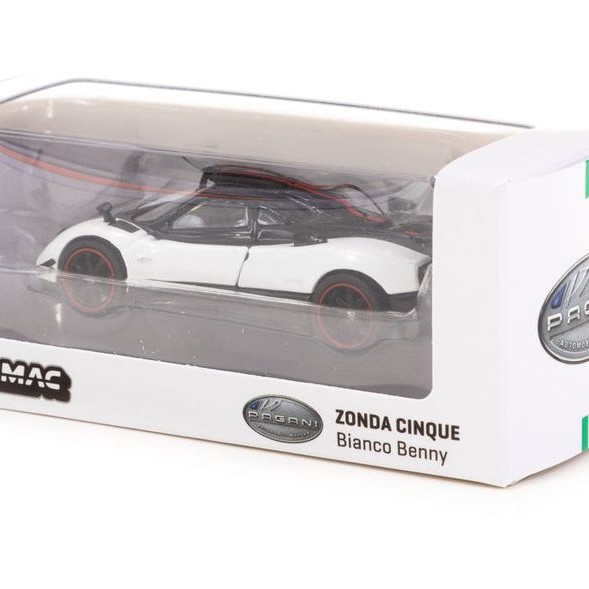 Tarmac Works T64G-TL021-WH Pagani Zonda Cinque - Bianco Benny - Scale 1:64