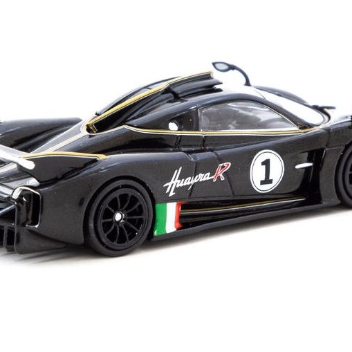 Tarmac Works T64G-TL035-BK Pagani Huayra R - Nero Oro - Scale 1:64