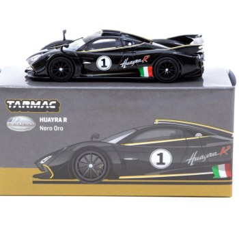 Tarmac Works T64G-TL035-BK Pagani Huayra R - Nero Oro - Scale 1:64