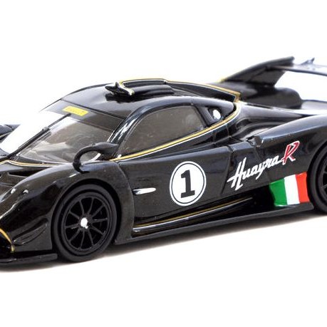 Tarmac Works T64G-TL035-BK Pagani Huayra R - Nero Oro - Scale 1:64