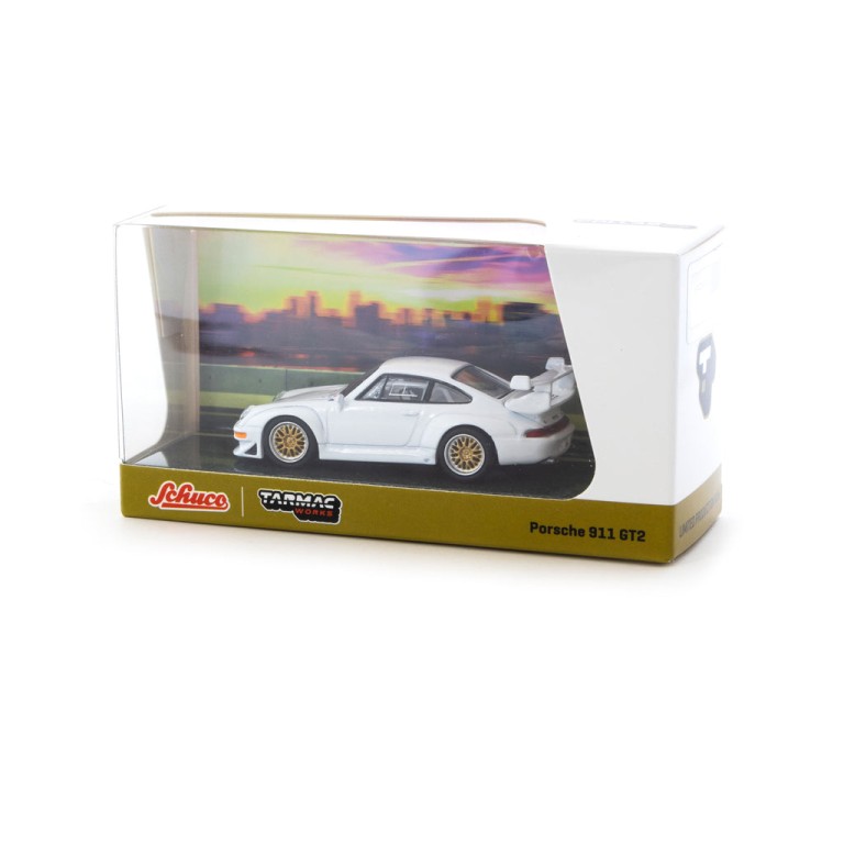 Tarmac Works T64S-004-WH - Porsche 911 GT2 - White - Scale 1:64