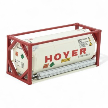 Tekno 83385 20 ft Tank Gas Shipping Container Hoyer - Scale 1:50 