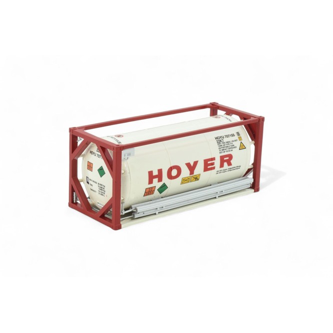 Tekno 83385 20 ft Tank Gas Shipping Container Hoyer - Scale 1:50 