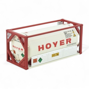 Tekno 83385 20 ft Tank Gas Shipping Container Hoyer - Scale 1:50 