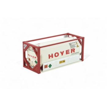 Tekno 83385 20 ft Tank Gas Shipping Container Hoyer - Scale 1:50 