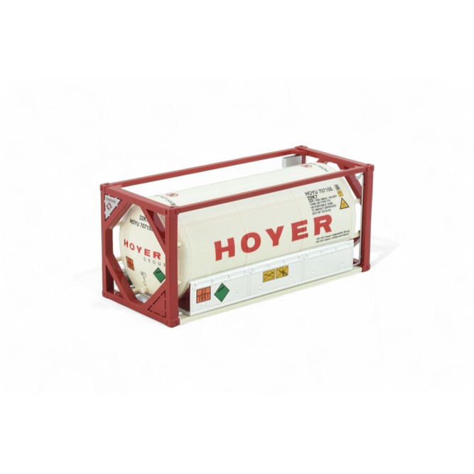 Tekno 83385 20 ft Tank Gas Shipping Container Hoyer - Scale 1:50 